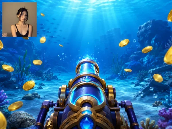 Tampilan permainan Lucky Gods Fishing di p200m